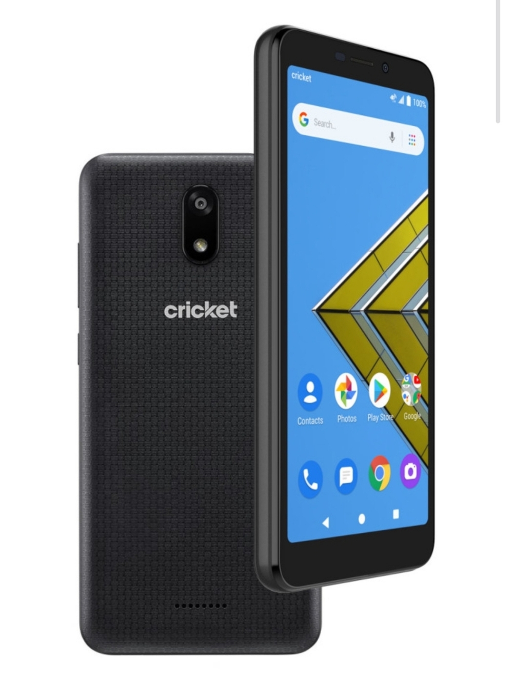 Cricket Icon 4G 16GB Wireless Dark Blue Android Smartphone With Phone Case